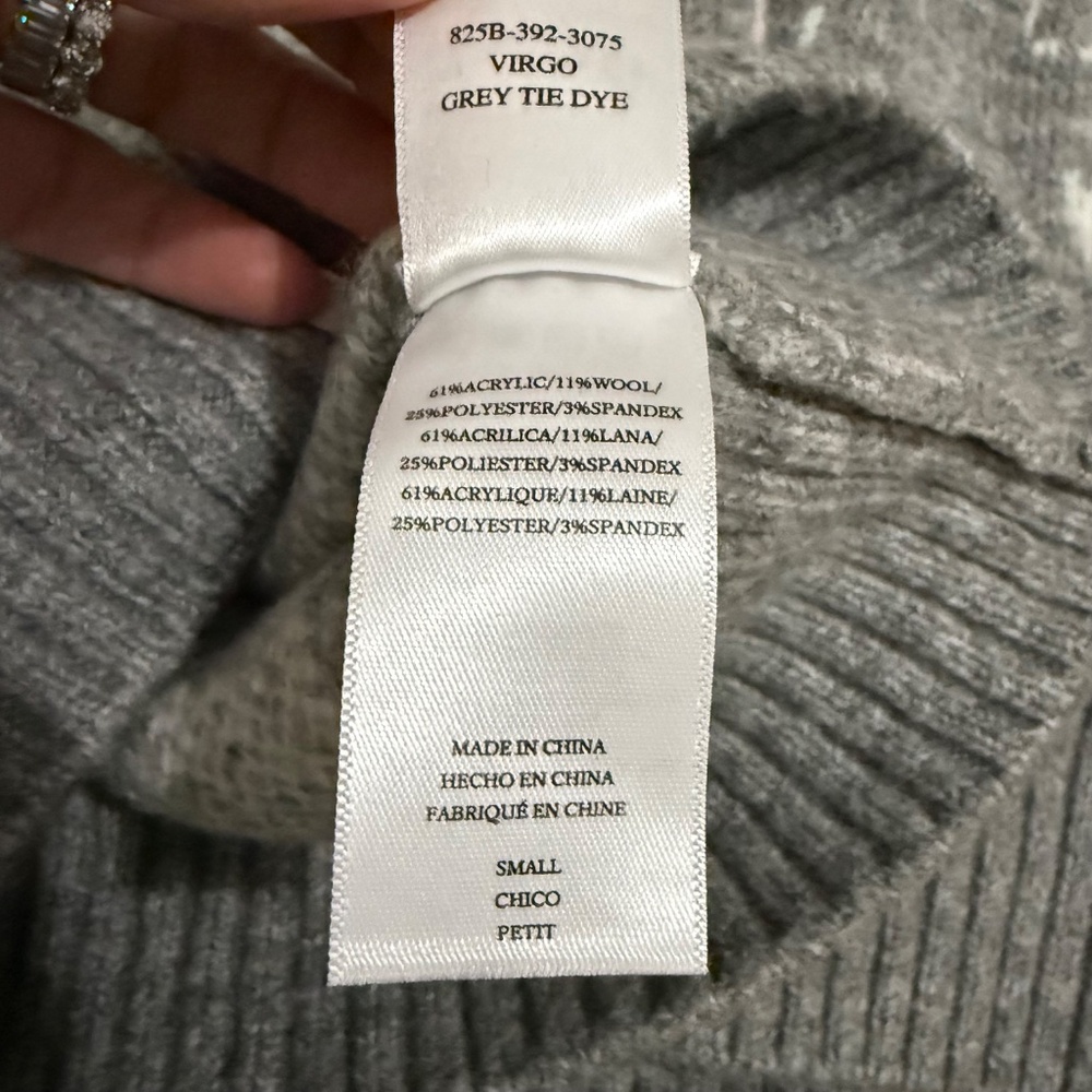 Rails Virgo Sweater Grey Tie Dye - image 7